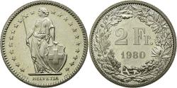 World Coins - Coin, Switzerland, 2 Francs, 1980, Bern, , Copper-nickel, KM:21a.1