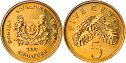 World Coins - Coin, Singapore, 5 Cents, 2009, Singapore Mint, , Aluminum-Bronze