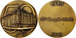 World Coins - France, Medal, French Fifth Republic, Politics, Society, War, , Bronze