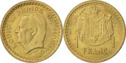 World Coins - Coin, Monaco, Louis II, Franc, 1943, , Aluminum-Bronze, KM:120A