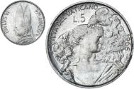 World Coins - Coin, VATICAN CITY, Paul VI, 5 Lire, 1966, , Aluminum, KM:86