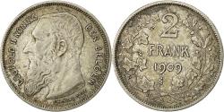 World Coins - Coin, Belgium, 2 Francs, 2 Frank, 1909, , Silver, KM:59