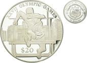 World Coins - Coin, Liberia, 20 Dollars, 2000, , Silver, KM:486