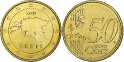 World Coins - Estonia, 50 Euro Cent, 2011, Vantaa, Nordic gold, , KM:66