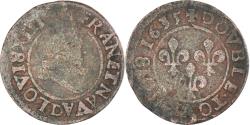 World Coins - Coin, France, Louis XIII, Double Tournois, 1635, Lyon, , Copper