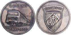 World Coins - France, Medal, Résistance Fer, 1976, Silvered Metal,