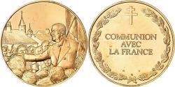 World Coins - France, Medal, Communion avec la France, Politics, Society, War, , Vermeil