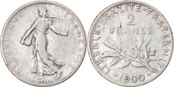 World Coins - Coin, France, Semeuse, 2 Francs, 1900, Paris, , Silver, KM:845.1