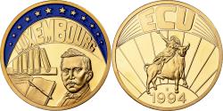 World Coins - Luxembourg, Medal, Ecu Europa, 1994, Copper Gilt,