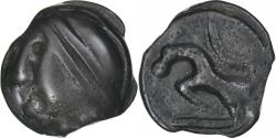 Ancient Coins - Sequani, Potin à la grosse tête, au bandeau lisse, 1st century BC, Potin