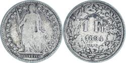 World Coins - Coin, Switzerland, Franc, 1894, Bern, , Silver, KM:24