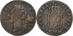 World Coins - France, Louis XVI, 1/2 Sol, 1788, Marseille, Copper, , Gadoury:349