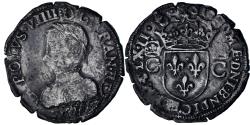 World Coins - France, Charles IX, Teston, 1562, Bordeaux, 2nd type, Silver,
