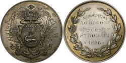 World Coins - France, Medal, Ville du Havre, Association Agricole, 1886, Silver,