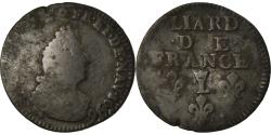 World Coins - Coin, France, Louis XIV, Liard de France au buste âgé, troisième type, Liard