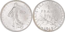 World Coins - Coin, France, Semeuse, Franc, 1919, Paris, , Silver, KM:844.1