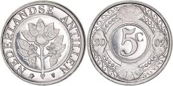 World Coins - Coin, Netherlands Antilles, Beatrix, 5 Cents, 2002, , Aluminum, KM:33