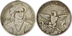 World Coins - France, Medal, Christophe Colomb, Découverte de l'Amérique, Silvered bronze