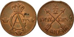 World Coins - Coin, Sweden, Gustaf IV Adolf, 1/2 Skilling, 1809, , Copper, KM:565