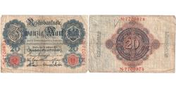 World Coins - Germany, 20 Mark, 1908-02-07, VG(8-10)