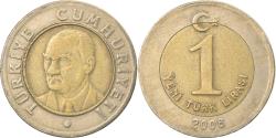 World Coins - Coin, Turkey, New Lira, 2008, Istanbul, , Bi-Metallic, KM:1169