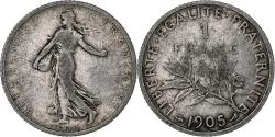 World Coins - France, Franc, Semeuse, 1905, Paris, Silver, , Gadoury:467, KM:844.1
