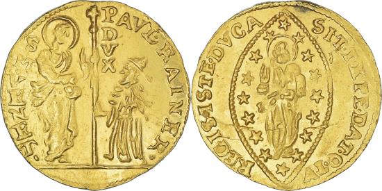 Henri Rousseau、Coin de Parc、海外版超希少レゾネ Coin, ITALIAN STATES, VENICE, Paolo Renier, Zecchino, 1779-1789