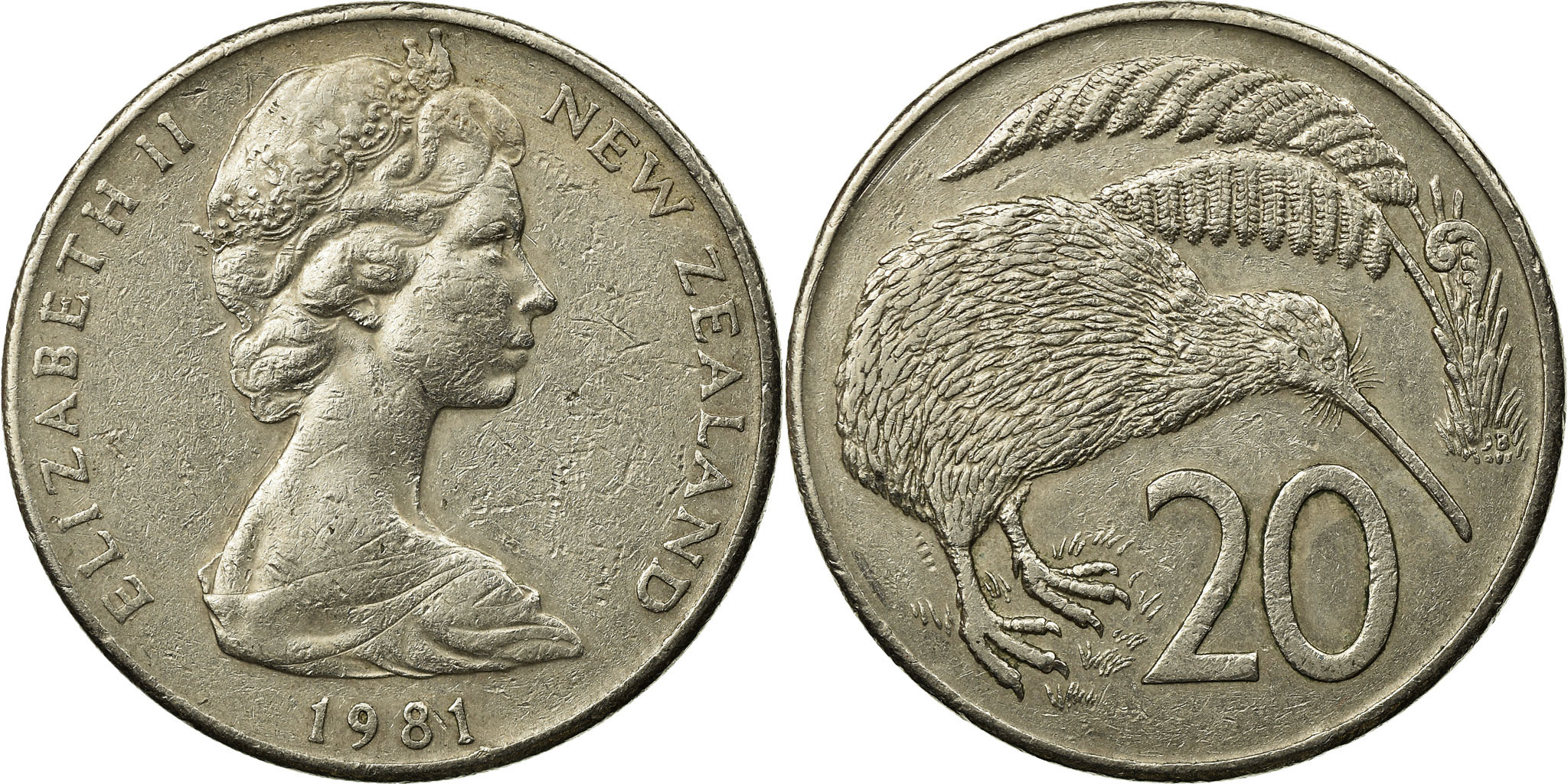 確認用　1981 白妖　2株セット Turks & Caicos Islands Half Crown, 1981 Gem Unc~Salt Windmill~Only