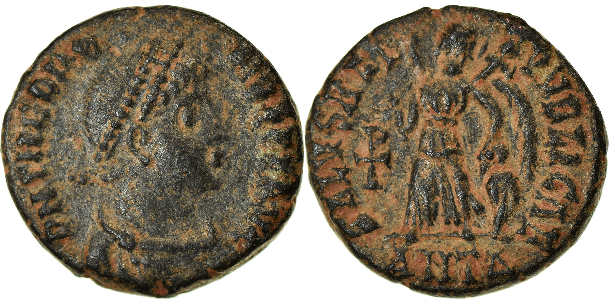 Coin, Theodosius I, Nummus, 383-392, Antioch, , Bronze, RIC:67b