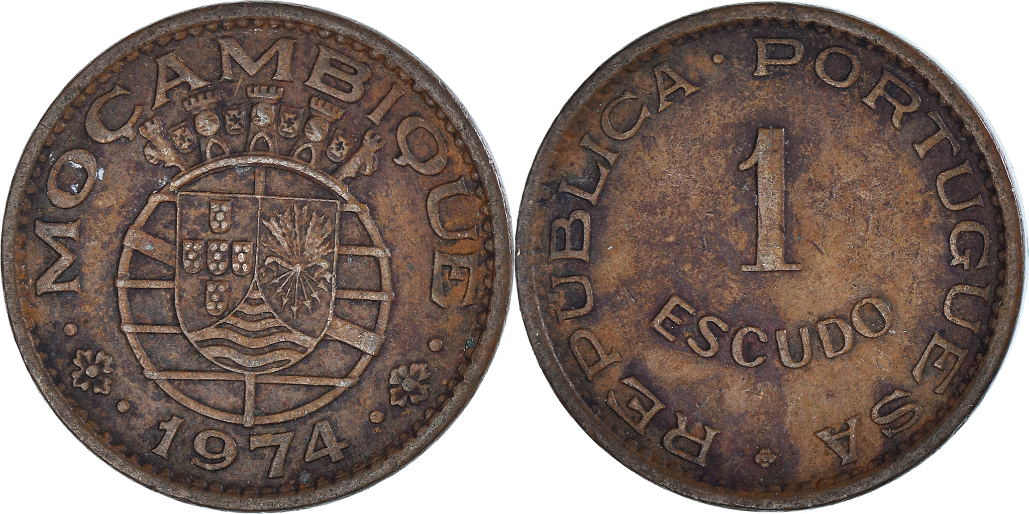 Coin, Mozambique, Escudo, 1974 | African Coins