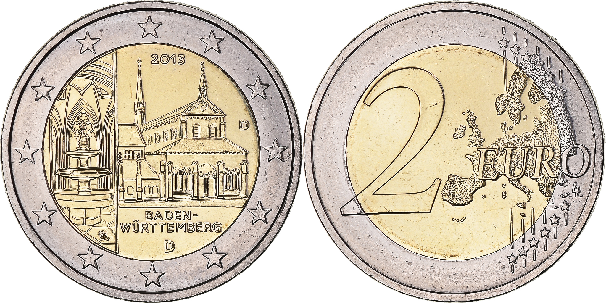 Germany, 2 Euro, Baden-Wurttemberg, 2013, Munich, , Bi-Metallic, KM:New