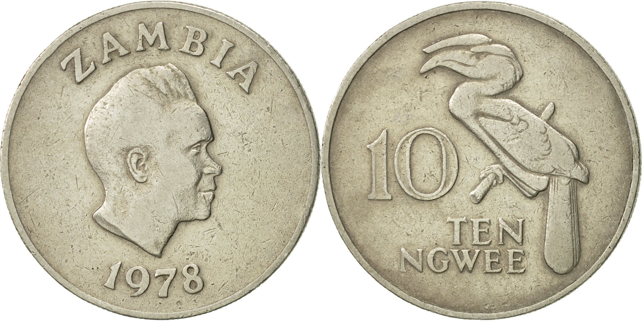 Zambia, 10 Ngwee, 1978, British Royal Mint, , Copper-Nickel-Zinc
