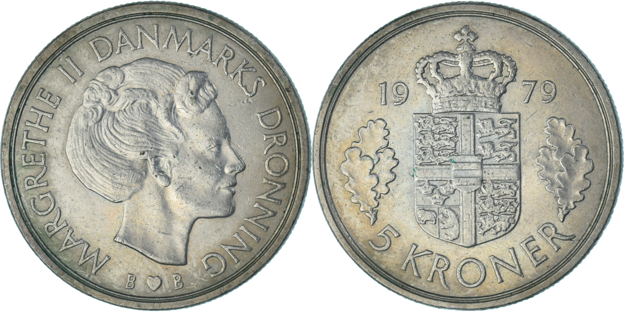 Coin, Denmark, 5 Kroner, 1979 | European Coins