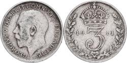 World Coins - Coin, Great Britain, George V, 3 Pence, 1911, , Silver, KM:813