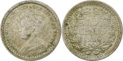 World Coins - Netherlands, Wilhelmina I, 10 Cents, 1918, Silver, , KM:145