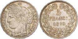 World Coins - France, 5 Francs, Cérès, 1870, Paris, Silver, , Gadoury:742