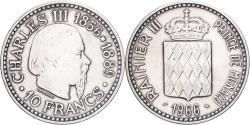 World Coins - Monaco, Rainier III, 10 Francs, 1966, Paris, Silver, , KM:146