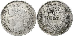 World Coins - France, 20 Centimes, Cérès, 1851, Paris, Silver, , Gadoury:303
