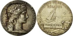 World Coins - France, Medal, Ministère de la Marine, Régates, Shipping, 1912, Marey