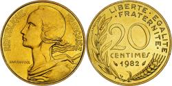 World Coins - Coin, France, Marianne, 20 Centimes, 1982, Paris, série FDC,