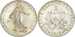 World Coins - France, 2 Francs, Semeuse, 1915, Paris, Silver, , Le Franc:F.266