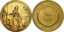 World Coins - France, Medal, Nana, Edouard Manet, Vermeil,