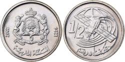 World Coins - Morocco, Mohammed VI, 1/2 Dirham, 2002, Paris, Copper-nickel, , KM:116