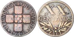 World Coins - Coin, Portugal, 20 Centavos, 1943, , Bronze, KM:584