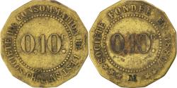 World Coins - Coin, France, 10 Centimes, , Brass, Elie:25.2var