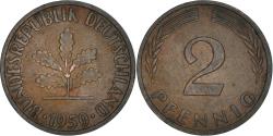 World Coins - Coin, GERMANY - FEDERAL REPUBLIC, 2 Pfennig, 1950, Munich, , Bronze