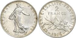 World Coins - Coin, France, Semeuse, 2 Francs, 1916, Paris, , Silver, KM:845.1
