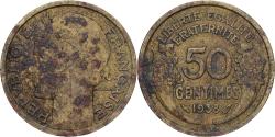 World Coins - France, 50 Centimes, Morlon, 1938, Paris, Aluminum-Bronze,