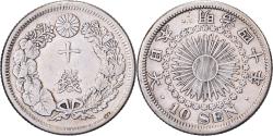 World Coins - Japan, Mutsuhito, 10 Sen, Meiji Era, Yr. 40 (1907), Silver,