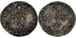 World Coins - Coin, France, Charles IX, Sol Parisis, 1570, Troyes, , Silver